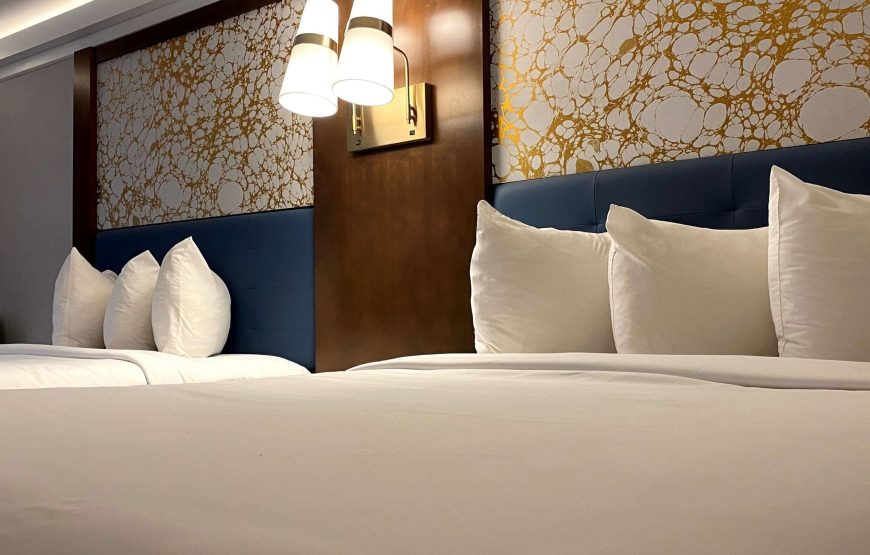 Standard Room, 2 Queen Beds, Non Smoking, Refrigerator & Microwave