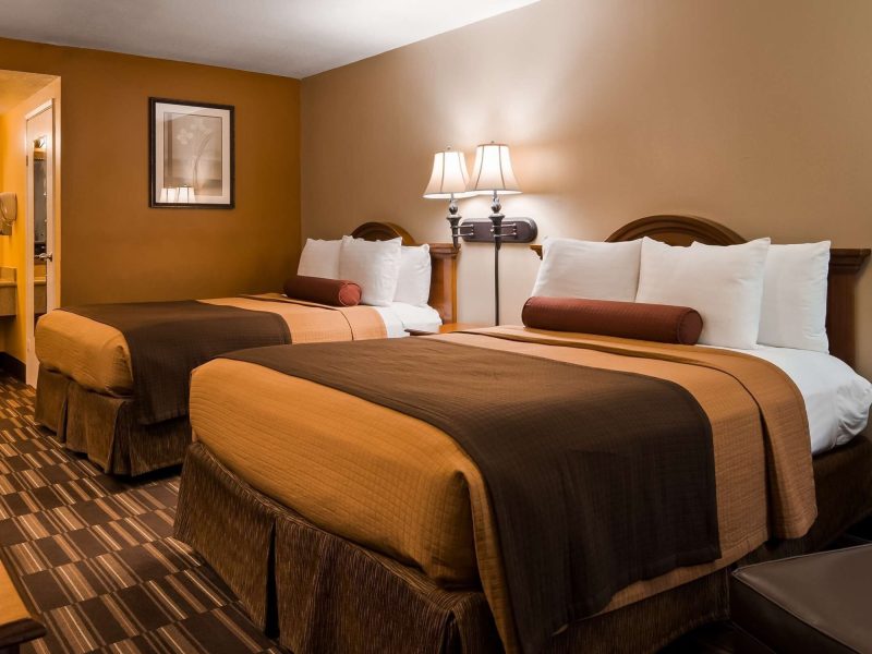 Standard Room, 2 Queen Beds, Non Smoking, Refrigerator & Microwave