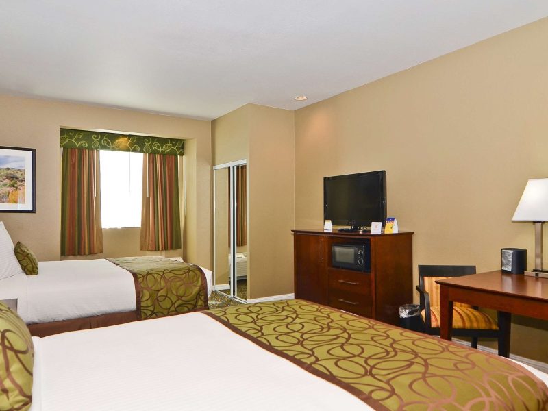 Standard Room, 2 Queen Beds, Non Smoking, Refrigerator & Microwave