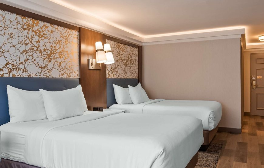 Standard Room, 2 Queen Beds, Non Smoking, Refrigerator & Microwave