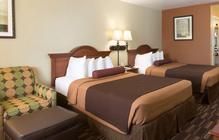 Standard Room, 2 Queen Beds, Non Smoking, Refrigerator & Microwave