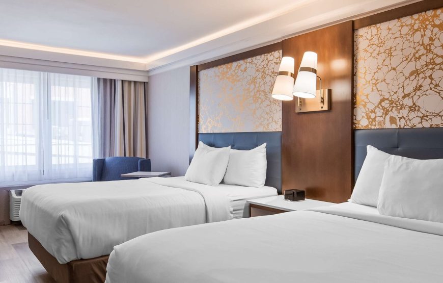 Standard Room, 2 Queen Beds, Non Smoking, Refrigerator & Microwave