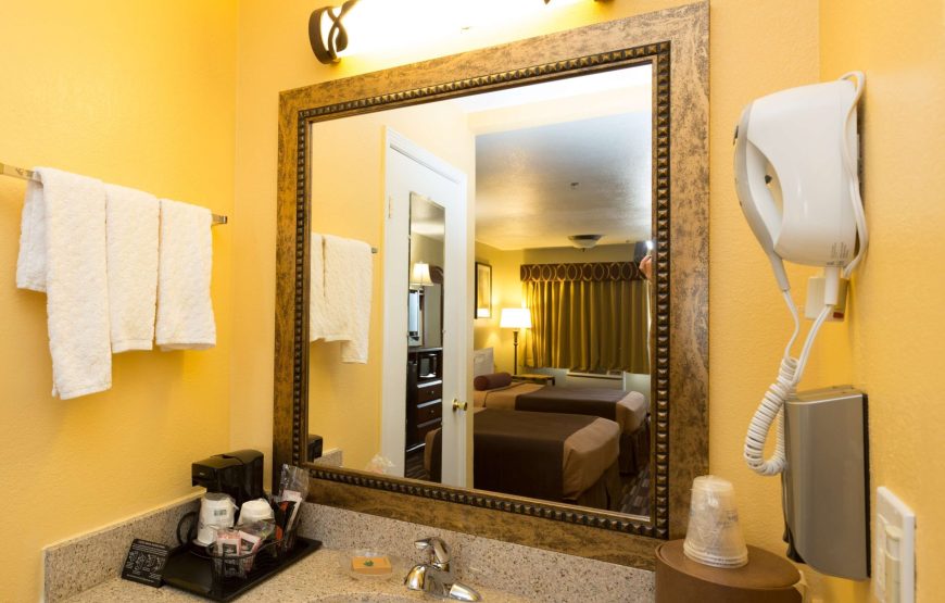 Standard Room, 2 Queen Beds, Non Smoking, Refrigerator & Microwave