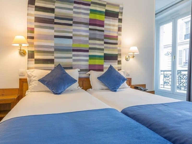 Chambre avec lits jumeaux, 2 lits une place
